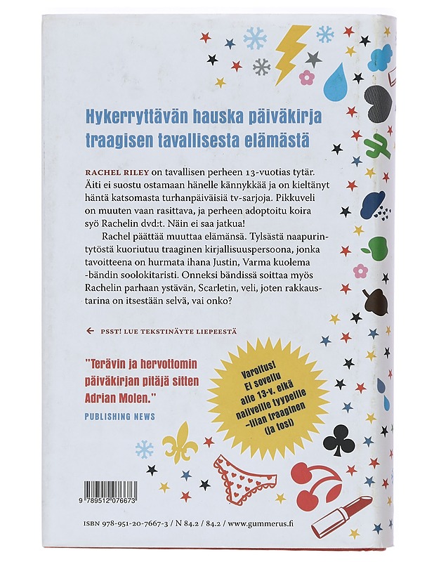 Hanki elämä, Rachel Riley : traagisen tavallinen päiväkirja - Joanna Nadin - Nuorten kirjat - 10105380940 - 1