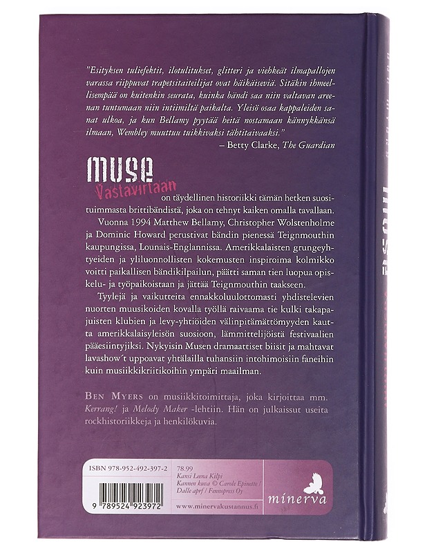 Muse : vastavirtaan - Myers, Ben - Elämäkerrat ja muistelmat - 10105381094 - 1