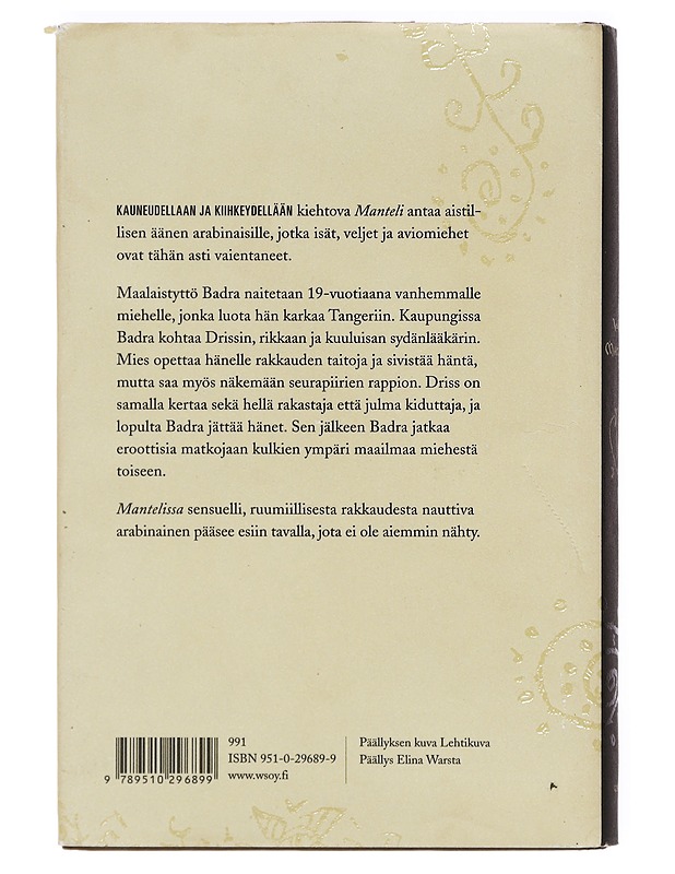 Manteli : intiimi kertomus - Nedjma - Romaanit ja novellit - 10105381141 - 1