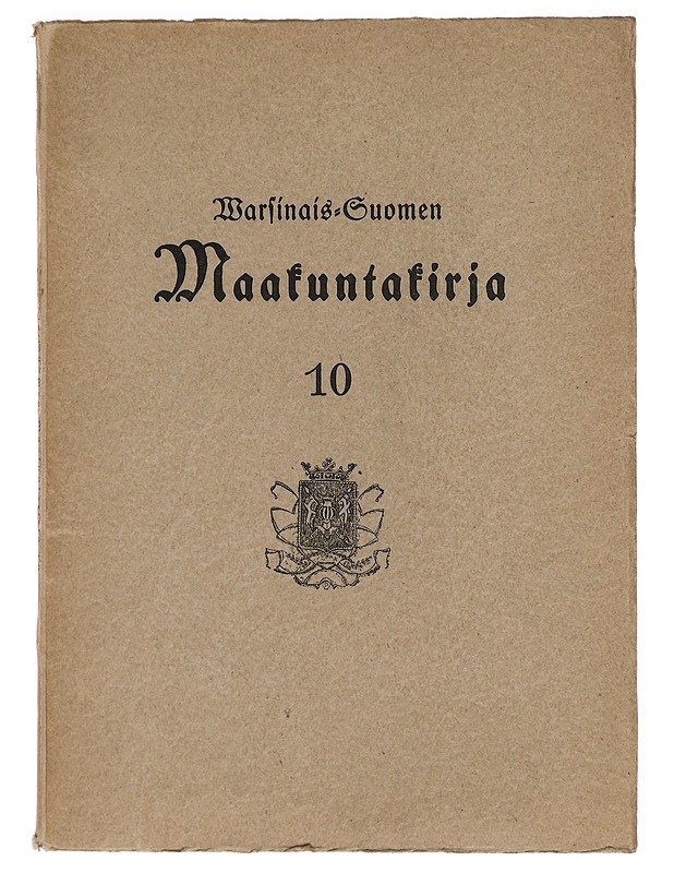 Varsinais-Suomen maakuntakirja 10 - Historiakirjat - 10105381244 - 0