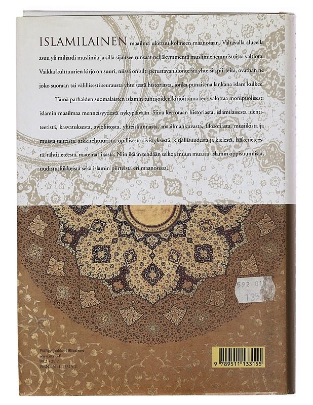 Islamilainen kulttuuri - Palva, Heikki - Historiakirjat - 10105381336 - 1
