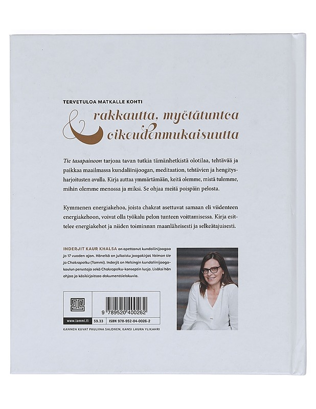 Tie tasapainoon : viiden viikon joogaohjelma pelottomuuteen - Khalsa, Inderjit Kaur - Tietokirjat ja oppaat - 10105381403 - 1