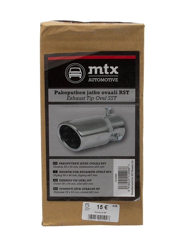 MTX AUTOMOTIVE Oval SST pakoputken jatke - Muut urheiluvälineet ja vapaa-aika - 10105381416 - 1