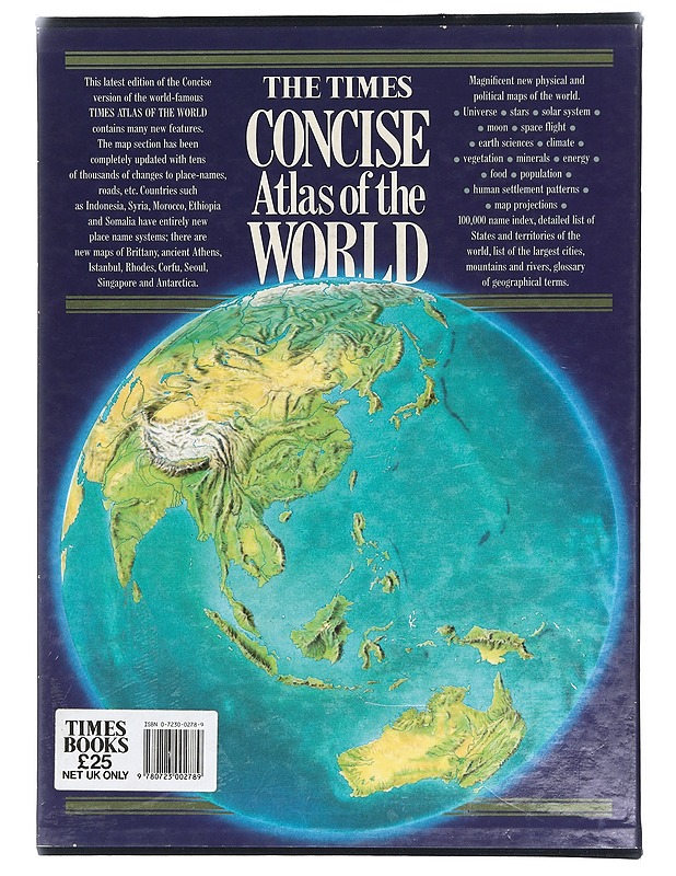 The Times concise atlas of the world - Tietokirjat ja oppaat - 10105381509 - 2