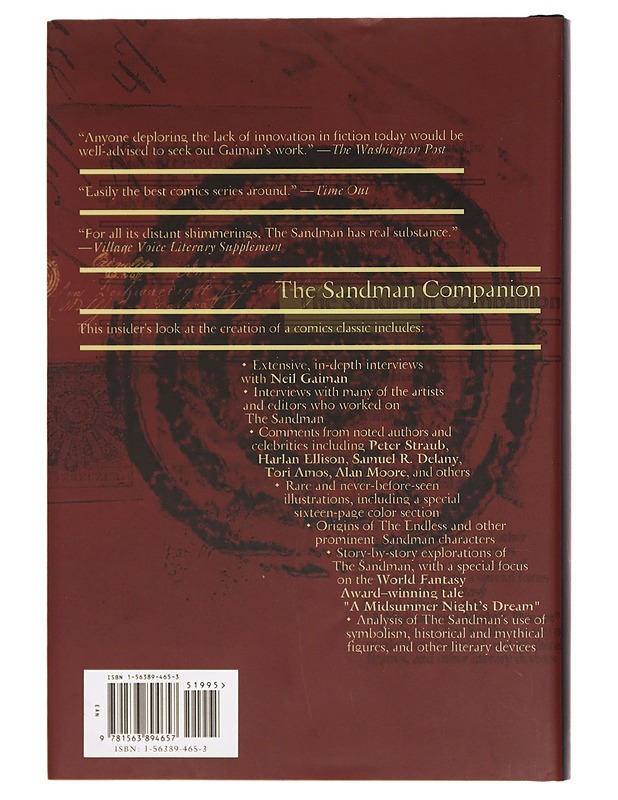 The Sandman Companion -Bender, Hy; Gaiman, Neil - Tietokirjat ja oppaat - 10105381513 - 1