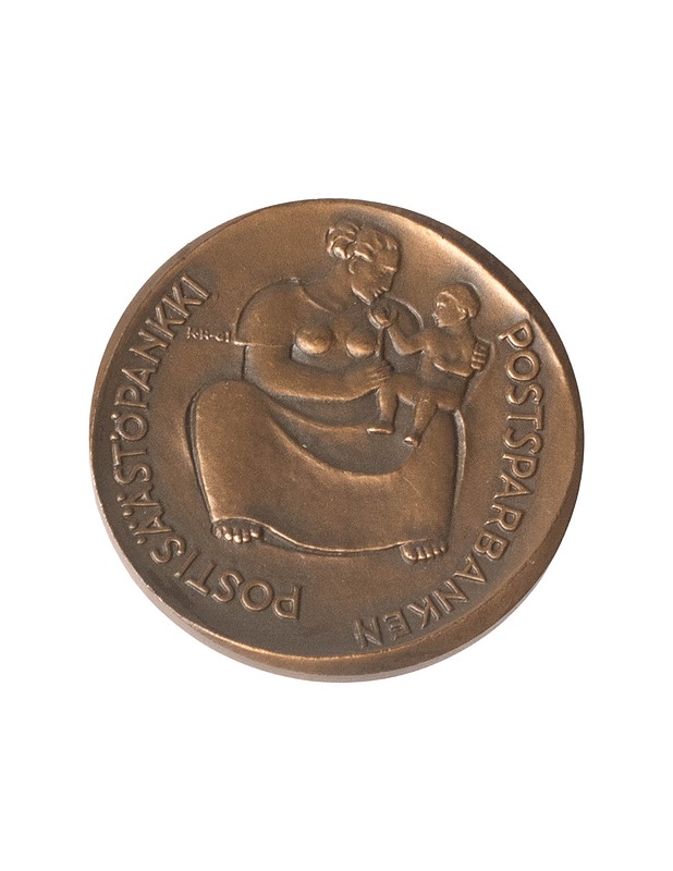 Postisäästöpankki 1886-1961 mitali - Koriste-esineet - 10105381727 - 1
