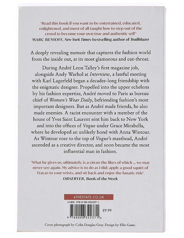 The chiffon trenches : a memoir - André Leon Talley - Elämäkerrat ja muistelmat - 10105381756 - 1