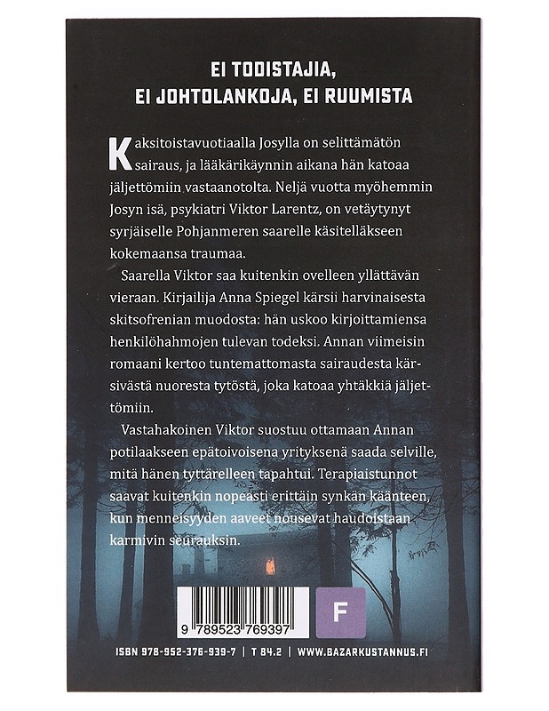 Terapia - Fitzek, Sebastian - Jännitys ja dekkarit - 10105381784 - 1
