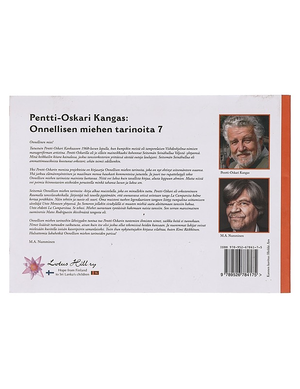 Onnellisen miehen tarinoita. 7 - Kangas, Pentti-Oskari - Musiikki- ja elokuvakirjat - 10105381789 - 1