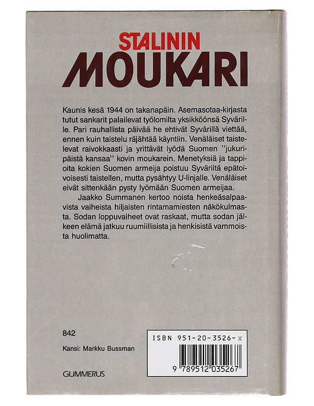 Stalinin moukari : romaani - Jaakko Summanen - Romaanit ja novellit - 10105381832 - 1
