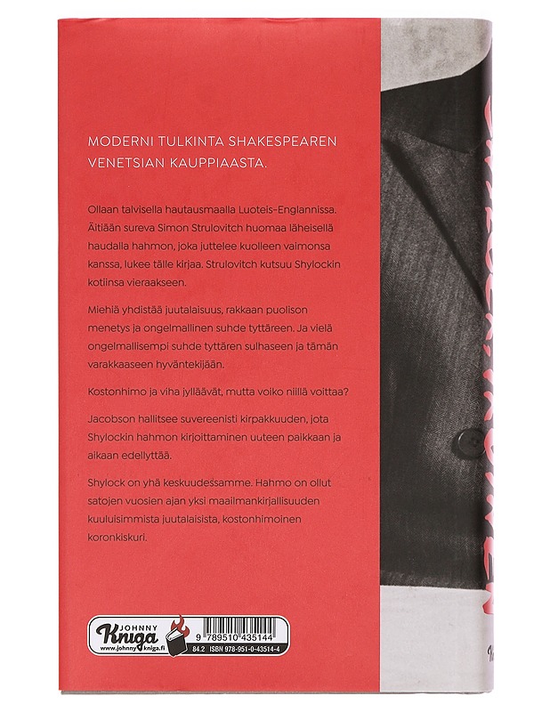Shylock, ikuinen : Shakespearen Venetsian kauppias omin sanoin - Jacobson, Howard - Romaanit ja novellit - 10105381888 - 1