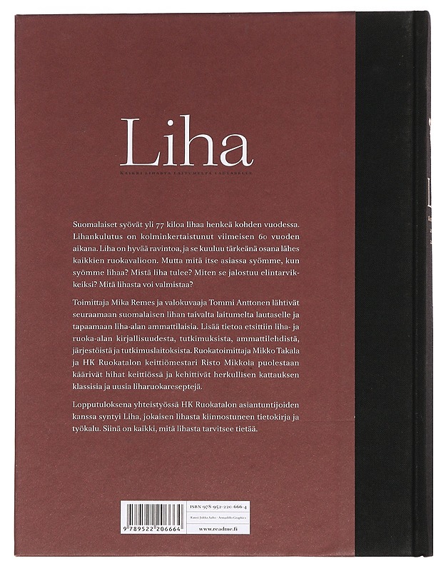 Liha : kaikki lihasta laitumelta lautaselle - Remes, Mika - Ruokakirjat - 10105381985 - 1