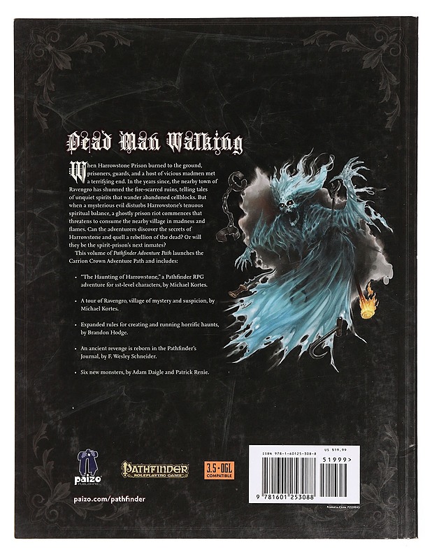 Pathfinder Adventure Path: Carrion Crown 1: The Haunting of Harrowstone - Harrastekirjat - 10105382027 - 1