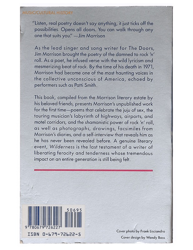 Wilderness - Jim Morrison - Romaanit ja novellit - 10105382038 - 1