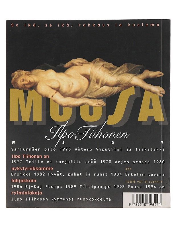 Muusa : runoja - Ilpo Tiihonen - Romaanit ja novellit - 10105382096 - 1