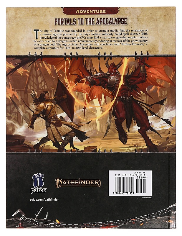Pathfinder Second Edition: Age of Ashes Adventure Path 6: Broken Promises - Loza, Luis - Harrastekirjat - 10105382157 - 1