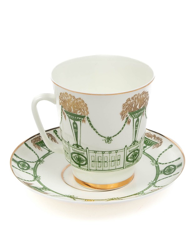 LOMONOSOV kahvikuppi ja tassi, 6 paria - Mukit ja kahvikupit - 10105382357 - 2