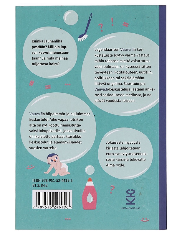 Aihe vapaa : Vauva.fi - keskustelujen parhaat - Mononen, Paula - Romaanit ja novellit - 10105382399 - 1