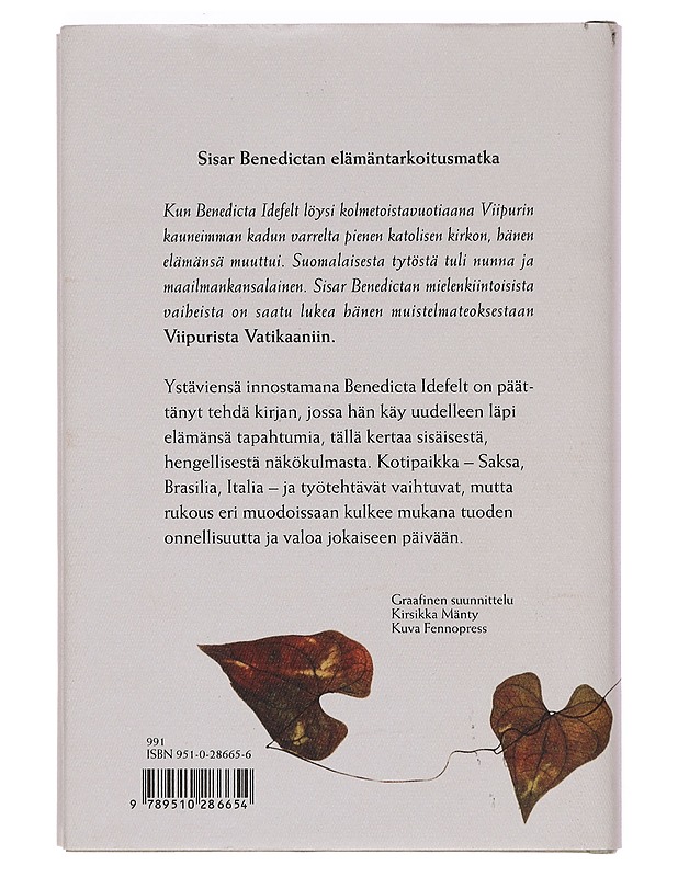 Valo jota seurasin - Benedicta Idefelt - Elämäkerrat ja muistelmat - 10105382477 - 1
