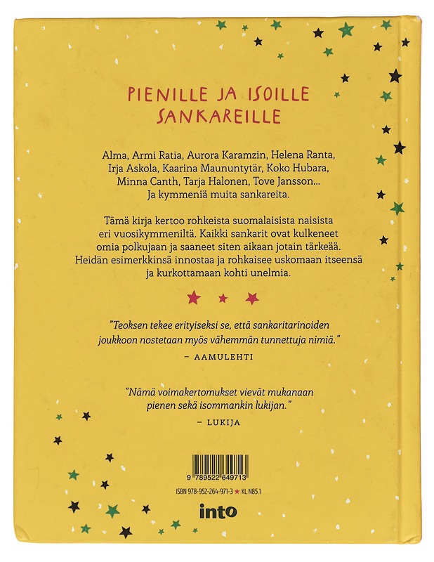 Sankaritarinoita tytöille (ja kaikille muille) - Anttonen, Taru - Lastenkirjat - 10105382514 - 1