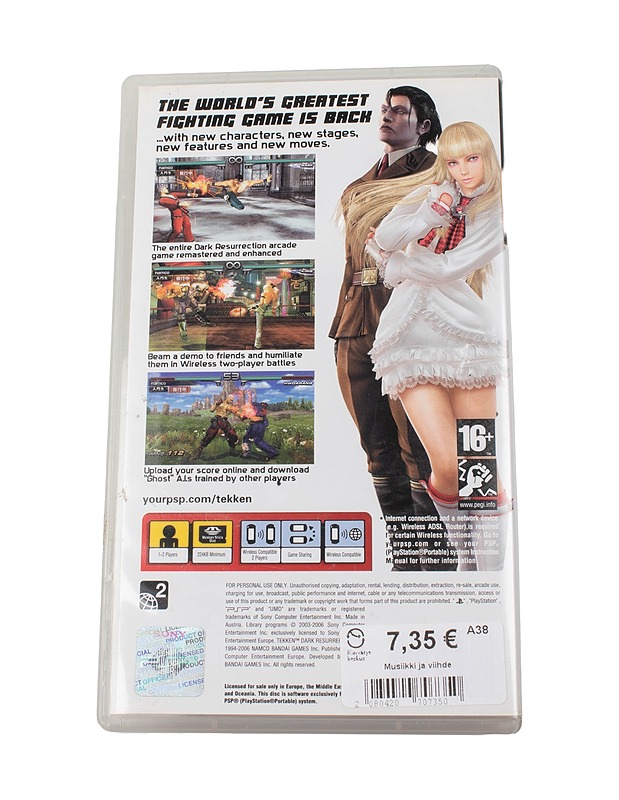 SONY PSP Tekken: Dark Resurrection konsolipeli - Konsolit ja konsolipelit - 10105382537 - 1