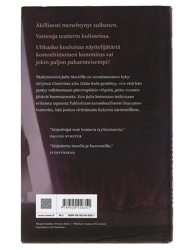 Kirottu näytelmä - Ahndoril, Alex - Jännitys ja dekkarit - 10105382572 - 1