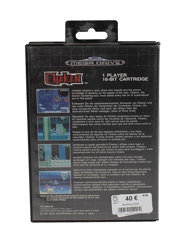 SEGA Mega Drive Chakan konsolipeli - Konsolit ja konsolipelit - 10105382638 - 2