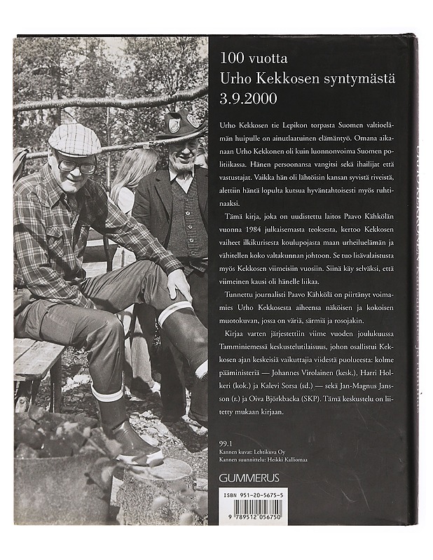 Urho Kekkonen 1900-1986 : kansanmies ja ruhtinas - Paavo Kähkölä - Elämäkerrat ja muistelmat - 10105382675 - 1