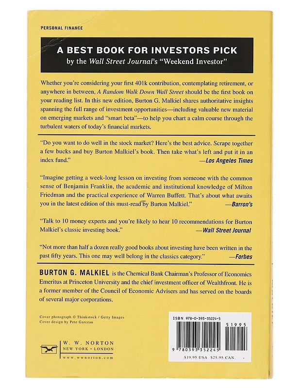 A random walk down Wall Street : the time-tested strategy for successful investing - Burton G. Malkiel - Tietokirjat ja oppaat - 10105382759 - 1