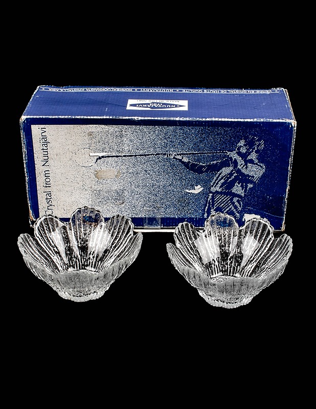NUUTAJÄRVI Hillankukka kristallimalja, 2 kpl - Designsuosikit - 10105382954 - 0