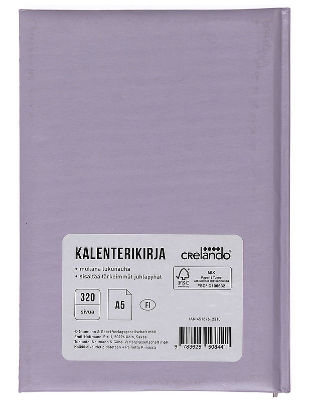 Kalenterikirja 2025 - Naumann & Göbel - Tietokirjat ja oppaat - 10105382977 - 1