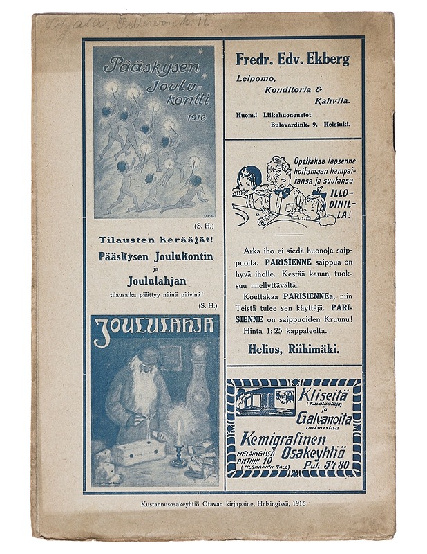 Pääskynen n:o11 marraskuu 1916 - Helmi Krohn - Lehdet - 10105383021 - 1