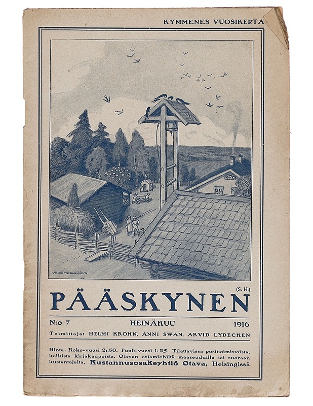 Pääskynen n:o 7 heinäkuu 1916 - Helmi Krohn - Lehdet - 10105383028 - 0