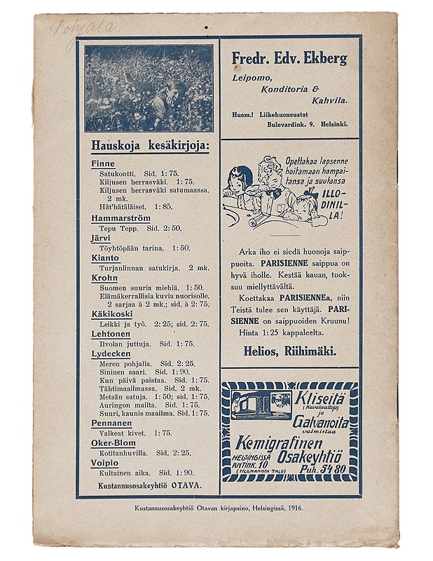 Pääskynen n:o 5 toukokuu 1916 - Helmi Krohn - Lehdet - 10105383041 - 1