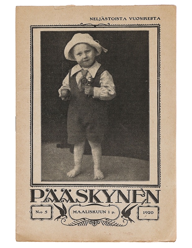 Pääskynen n:o 5 maaliskuun 1 p. 1920 - Helmi Krohn - Lehdet - 10105383051 - 0
