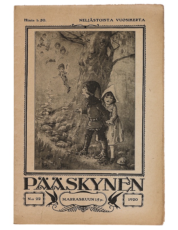 Pääskynen n:o 22 marraskuun 15 p. 1920 - Helmi Krohn - Lehdet - 10105383054 - 0