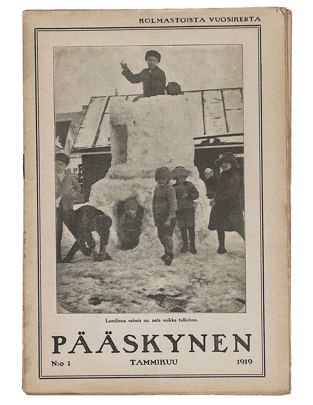 Pääskynen n:o 1 tammikuu 1919 - Helmi Krohn - Lehdet - 10105383069 - 0