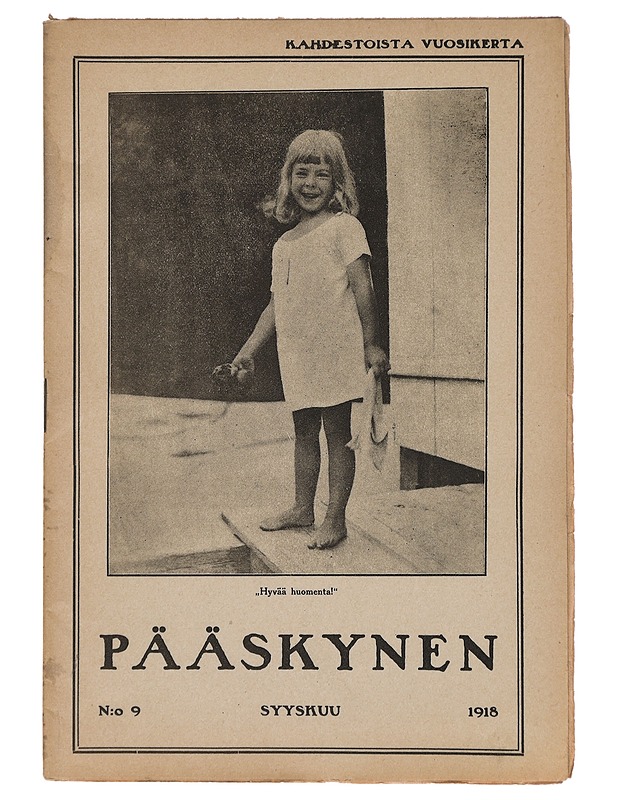 Pääskynen n:o 9 syyskuu 1918 - Helmi Krohn - Lehdet - 10105383071 - 0