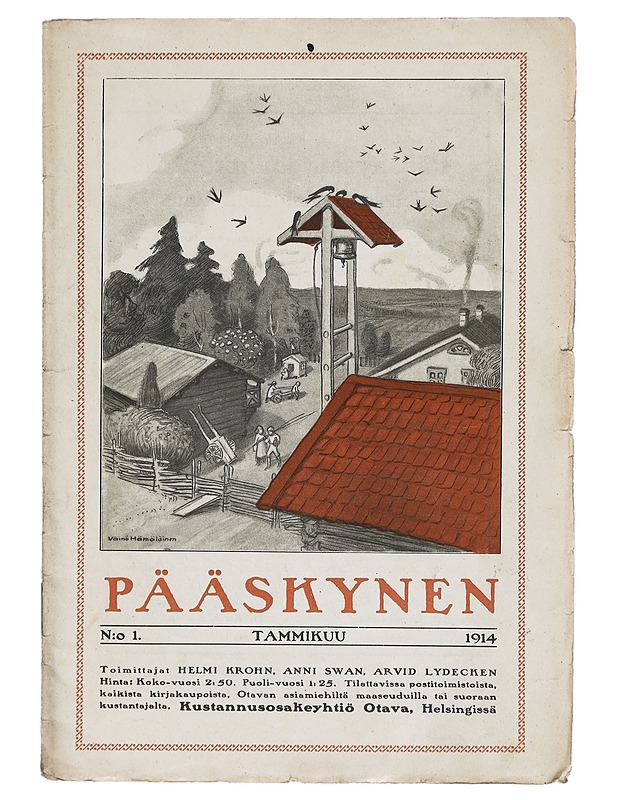 Pääskynen n:o 1 tammikuu 1914 - Helmi Krohn - Lehdet - 10105383075 - 0