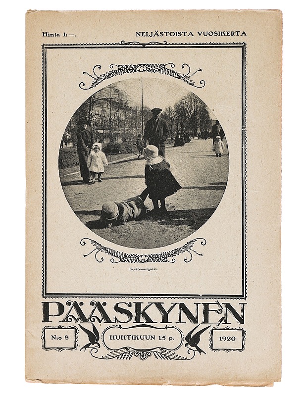 Pääskynen n:o 8 huhtikuun 15 p. 1920 - Helmi Krohn - Lehdet - 10105383110 - 0