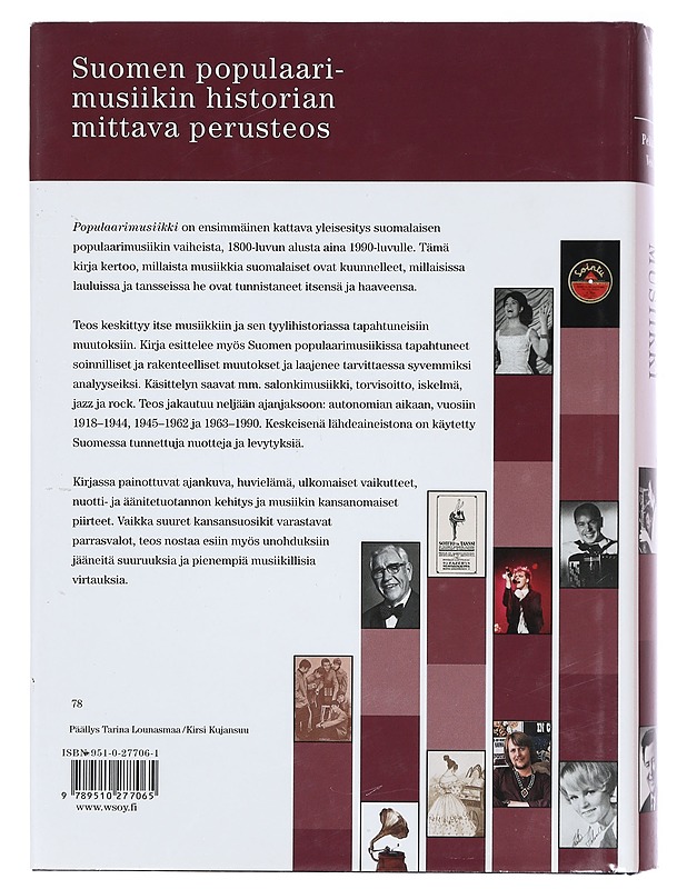 Populaarimusiikki - Jalkanen, Pekka, Kurkela, Vesa - Musiikki- ja elokuvakirjat - 10105383111 - 1
