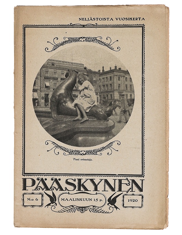 Pääskynen n:o 6 maaliskuun 15 p. 1920 - Helmi Krohn - Lehdet - 10105383118 - 0