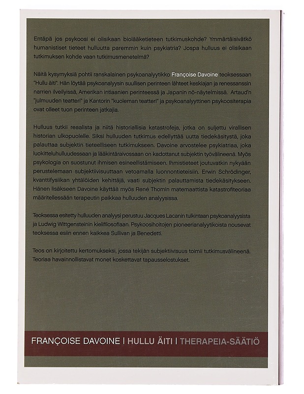 Hullu äiti : kertomus - Davoine, Fran7coise - Romaanit ja novellit - 10105383119 - 1