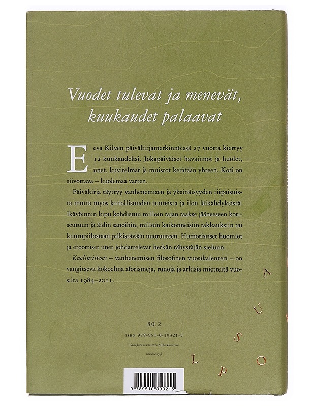 Kuolinsiivous - Eeva Kilpi - Romaanit ja novellit - 10105383169 - 1