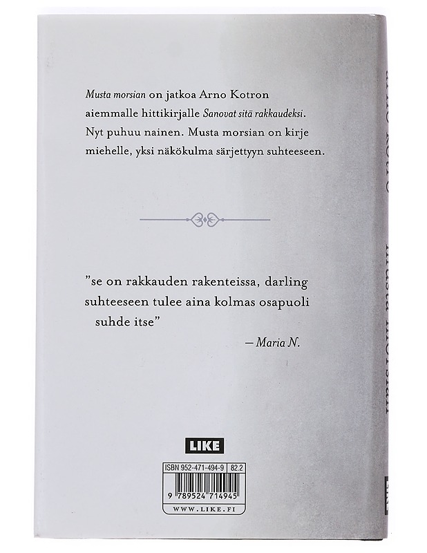 Musta morsian - Arno Kotro - Romaanit ja novellit - 10105383175 - 1