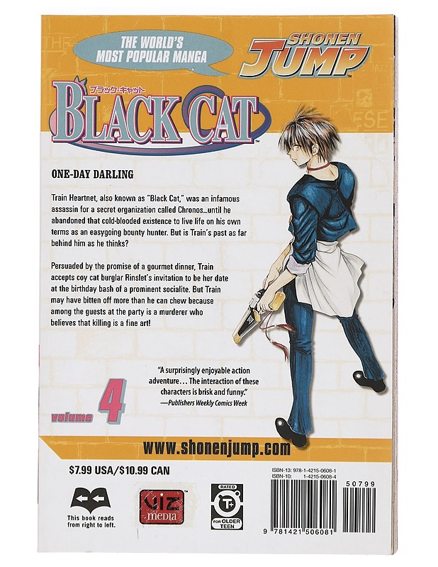 Black Cat Volume 4 - Kentaro Yabuki - Sarjakuvat - 10105383219 - 1