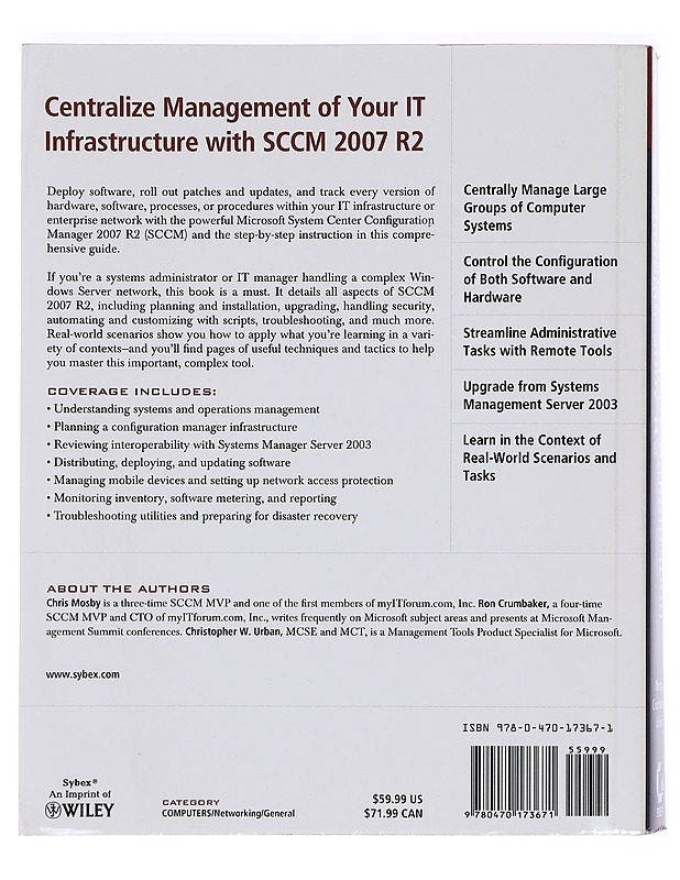 Mastering System Center Configuration Manager 2007 R2 - Chris Mosby, Ron D. Crumbaker & Christopher W. Urban - Tietokirjat ja oppaat - 10105383222 - 1