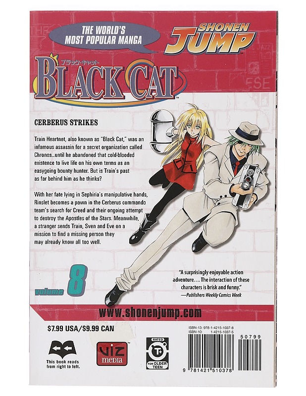 Black Cat Volume 8 - Kentaro Yabuki - Sarjakuvat - 10105383232 - 1