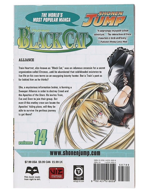 Black Cat Volume 14 - Kentaro Yabuki - Sarjakuvat - 10105383251 - 1