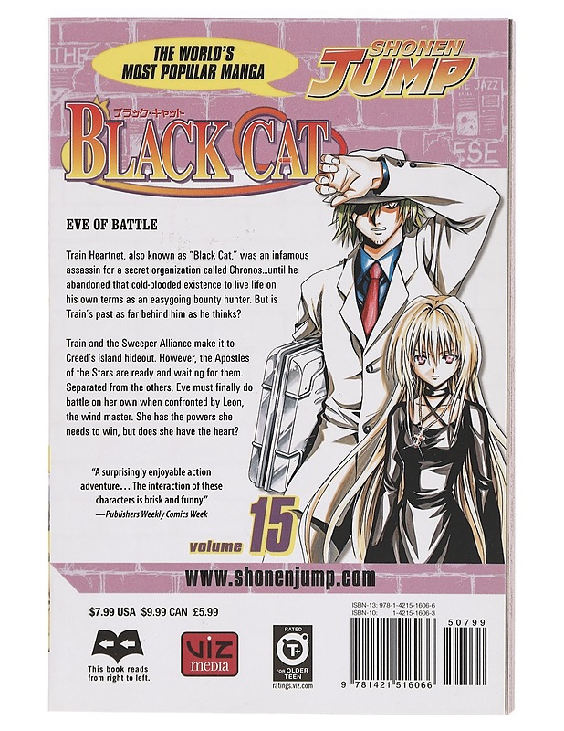 Black Cat Volume 15 - Kentaro Yabuki - Sarjakuvat - 10105383253 - 1